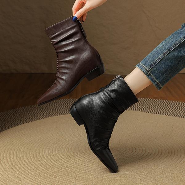 Exquisite Handmade Leather Women's Shoes: Elegant Luxury Craftsmanship(E123006Q4)