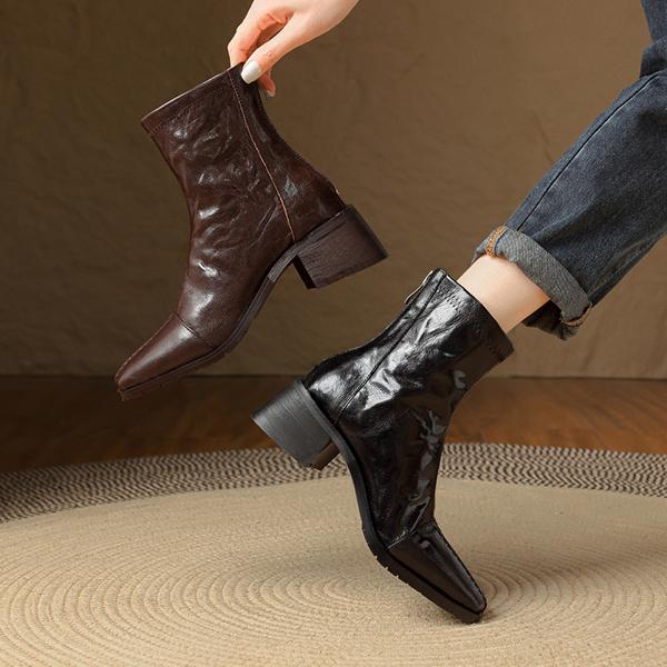 Luxurious Handcrafted Genuine Leather Women’s Shoes(E123006Q10)