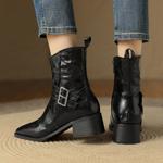 Luxurious Handcrafted Leather Women's Shoes: Elegance Redefined(E123006Q12)