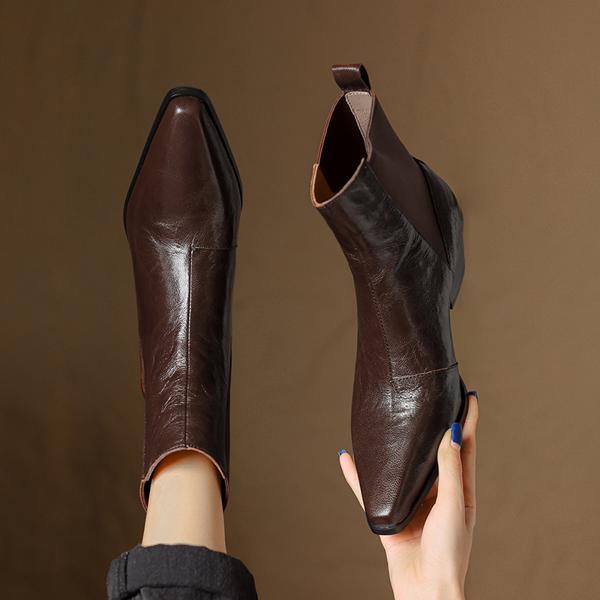 Handcrafted Luxury Leather Women's Shoes - Elegance Defined(E123006Q18)