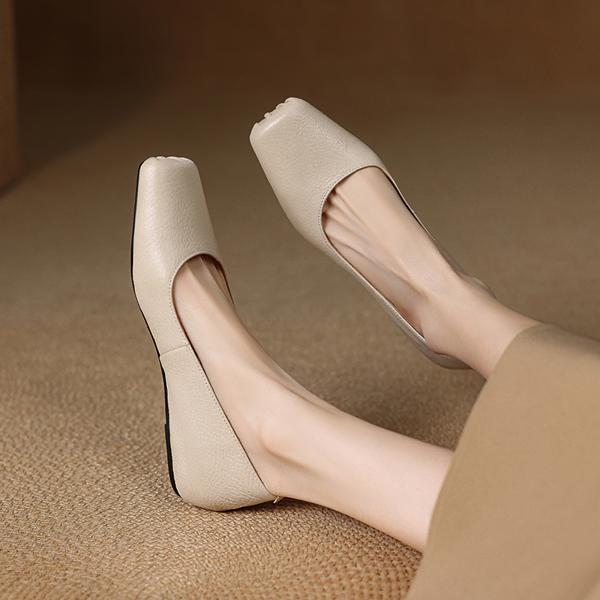 Luxurious Handmade Leather Women's Shoes: Craftsmanship Redefined(E123006Q22)