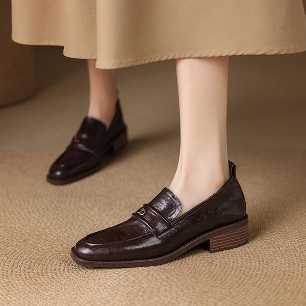 Handcrafted Genuine Leather Women's Shoes – Luxurious Elegance(E123006Q23)