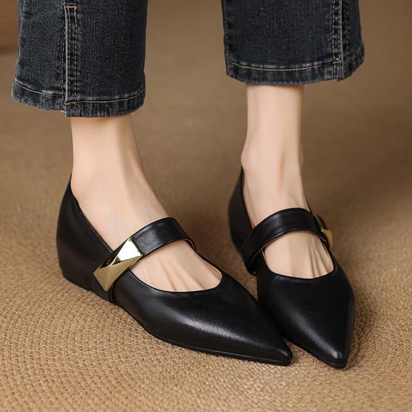 Luxury Handmade Leather Women's Shoes: Craftsmanship Meets Elegance(E123006Q26)