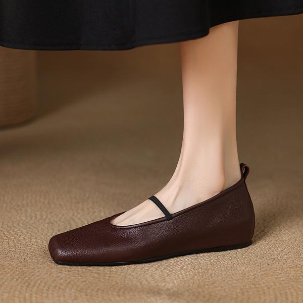 Exquisite Handcrafted Leather Women's Shoes: High-End Elegance Redefined(E123006Q29)