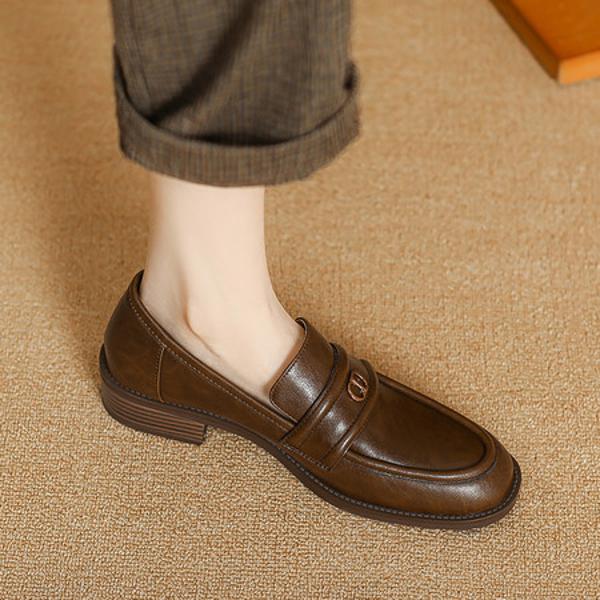 Handcrafted Luxury Leather Women's Shoes for Elegant Sophistication(E12300645681)