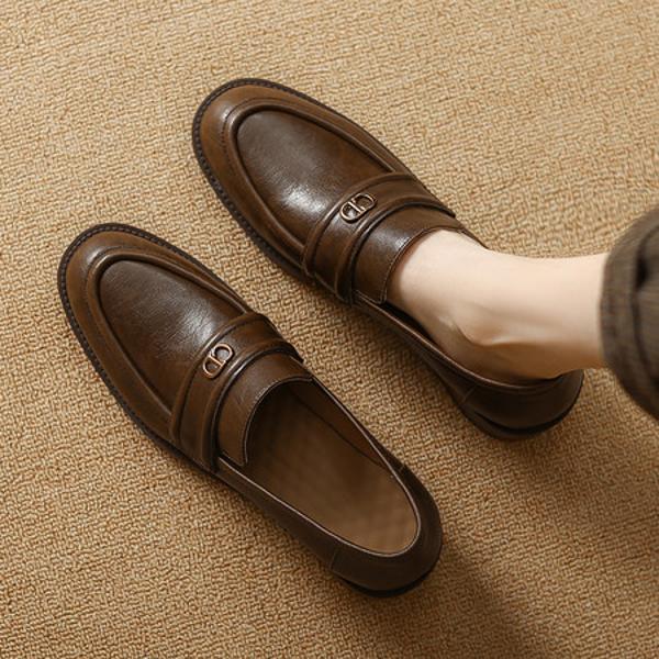 Handcrafted Luxury Leather Women's Shoes for Elegant Sophistication(E12300645681)