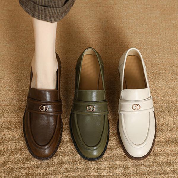 Handcrafted Luxury Leather Women's Shoes for Elegant Sophistication(E12300645681)