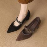 Elegant Handcrafted Leather Women's Shoes: Exquisite Craftsmanship & Luxury Quality(E123006Q40)
