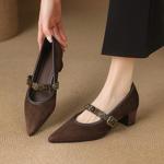Elegant Handcrafted Leather Women's Shoes: Exquisite Craftsmanship & Luxury Quality(E123006Q40)