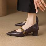 Handcrafted Luxury Leather Women's Shoes: Elegance in Every Detail(E123006Q42)