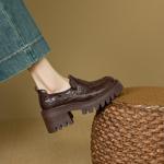 Luxury Handcrafted Leather Women's Shoes - Elegant Craftsmanship(E123006Q35)