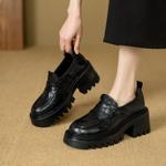Luxury Handcrafted Leather Women's Shoes - Elegant Craftsmanship(E123006Q35)