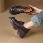 Handcrafted Leather Women's Shoes: Elegant Luxury Design(E123006Q38)