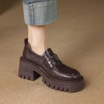 Handcrafted Leather Women's Shoes: Elegant Luxury Design(E123006Q38)