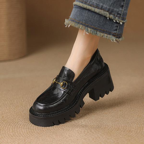 Crafted Luxury: Genuine Leather Handmade Women's Shoes(E123006Q44)