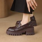 Crafted Luxury: Genuine Leather Handmade Women's Shoes(E123006Q44)