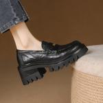 Exquisite Handcrafted Leather Women's Shoes for Elegant Living(E123006Q46)