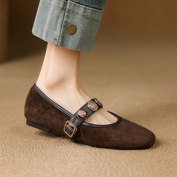 Handcrafted Genuine Leather Women's Shoes: Luxurious Elegance & Quality(E123006M2)