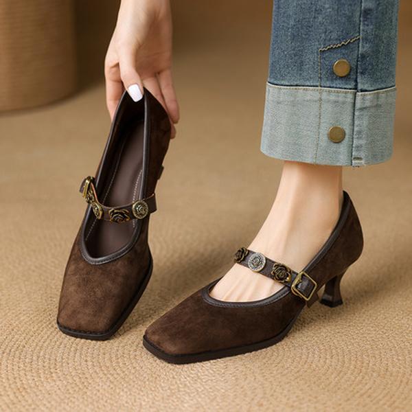 Exquisite Handmade Leather Women's Shoes: Luxury Craftsmanship(E123006M9)