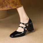 Exquisite Handcrafted Leather Women's Shoes - Luxury Elegance(E123006Q47)