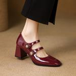 Exquisite Handcrafted Leather Women's Shoes - Luxury Elegance(E123006Q47)