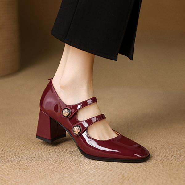 Exquisite Handcrafted Leather Women's Shoes - Luxury Elegance(E123006Q47)