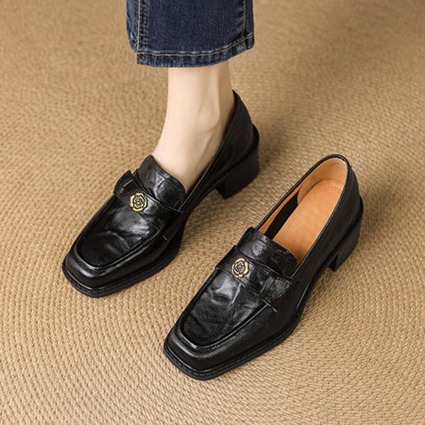 Exquisite Handmade Leather Women's Shoes for Luxurious Elegance(E123006Q48)