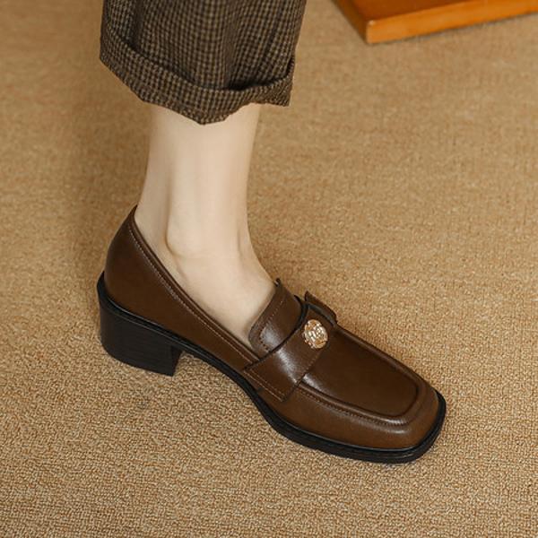 Handcrafted Luxury Leather Women's Shoes - Elegant Artisan Quality(E123006124-16)