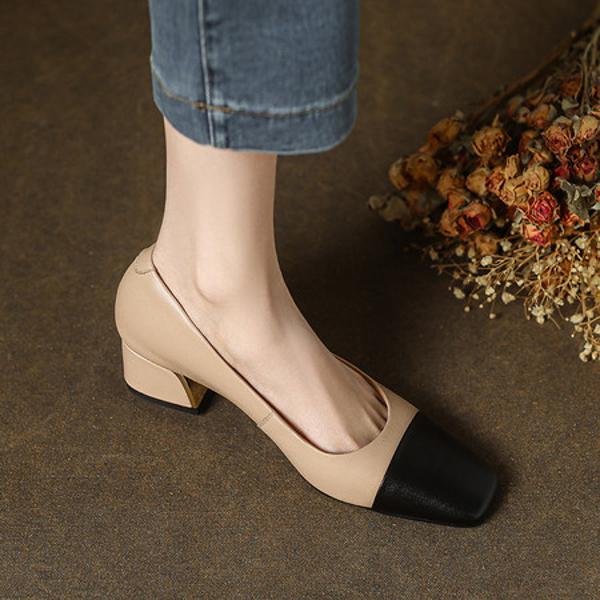 Handcrafted Leather Elegance: Luxurious Women's Shoes(E123006124-17)