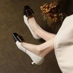 Handcrafted Luxury Leather Women's Shoes - Timeless Elegance(E123006124-19)