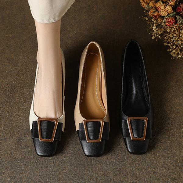 Handcrafted Luxury Leather Women's Shoes - Timeless Elegance(E123006124-19)