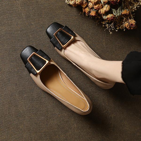 Handcrafted Luxury Leather Women's Shoes - Timeless Elegance(E123006124-19)