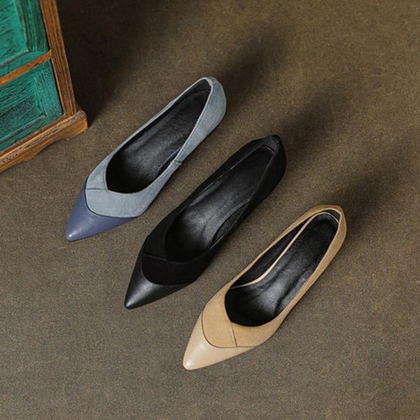 Elegant Handcrafted Genuine Leather Women’s Shoes of Luxury Quality(E123006Q1995)