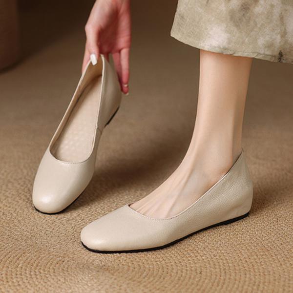 Elegant Premium Handmade Leather Women's Shoes(E123006SQ21)
