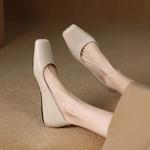 Handcrafted Luxury Leather Women's Shoes: Exquisite Elegance(E123006SQ22)