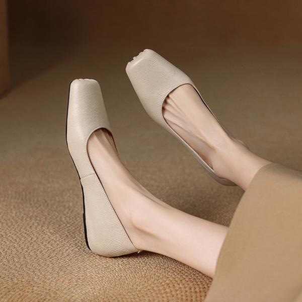 Handcrafted Luxury Leather Women's Shoes: Exquisite Elegance(E123006SQ22)