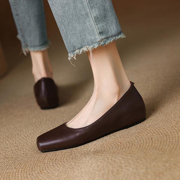 Handcrafted Luxury Leather Women's Shoes: Exquisite Elegance(E123006SQ22)