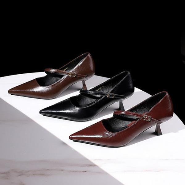 Elegant Handmade Leather Women’s Shoes - Luxury Craftsmanship(E1881402787033)