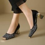 Elegant Handcrafted Leather Women's Shoes of Luxury Quality(E5or7A758)