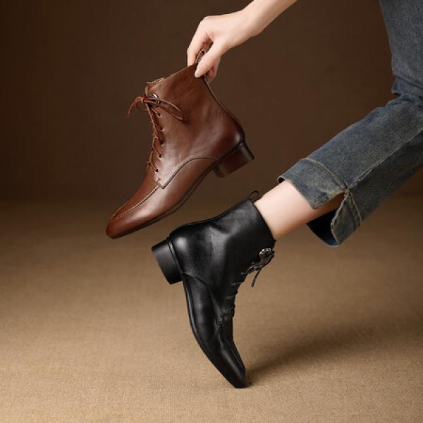 Handcrafted Luxury Leather Women's Shoes(E5or7A5862)