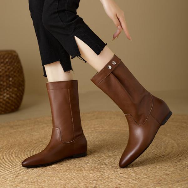 Handcrafted Luxury Leather Shoes for Elegant Women(E5or7A5865)