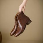 Handcrafted Luxury Leather Women’s Shoes with Elegant Craftsmanship(E5or75867)
