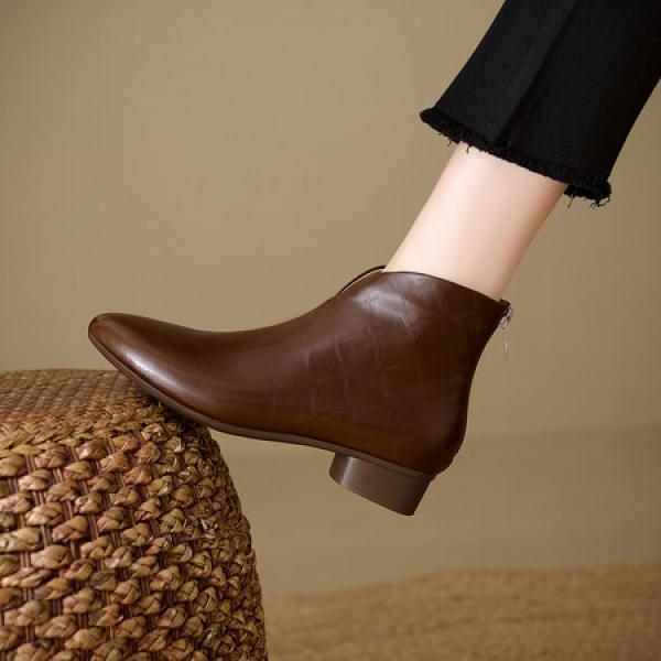 Handcrafted Luxury Leather Women’s Shoes with Elegant Craftsmanship(E5or75867)