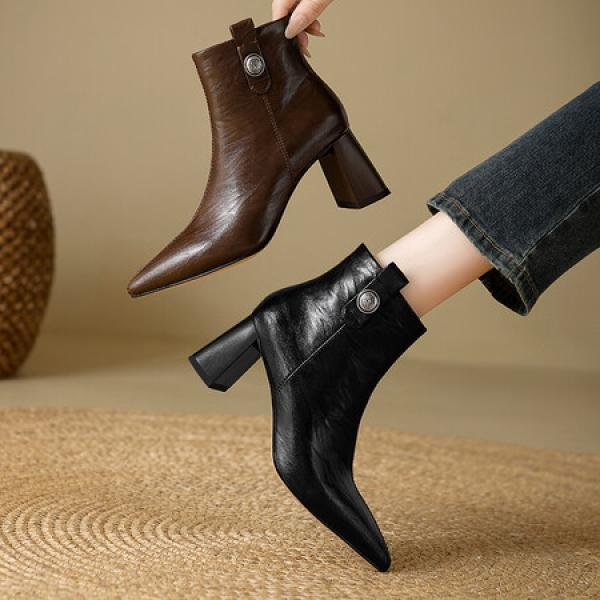 Handcrafted Luxury Leather Shoes for Elegant Women(E5or75871)