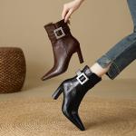 Luxurious Handcrafted Genuine Leather Women's Shoes(E5or7A5832)