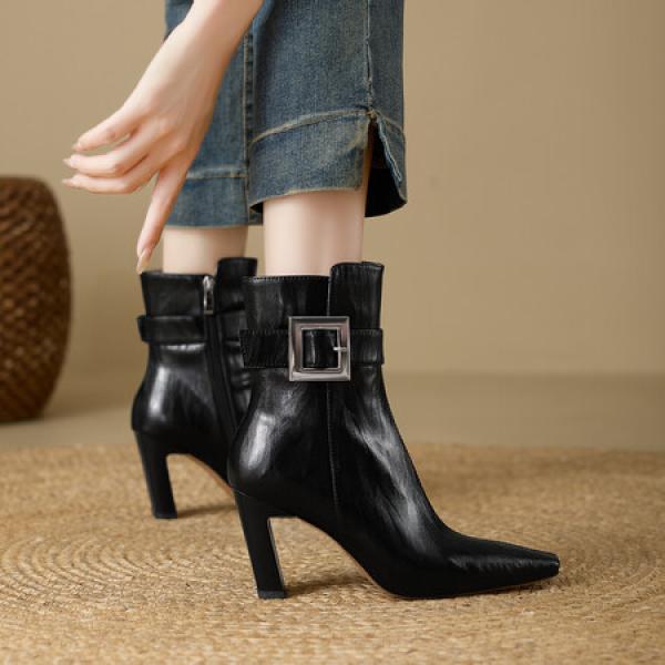 Luxurious Handcrafted Genuine Leather Women's Shoes(E5or7A5832)