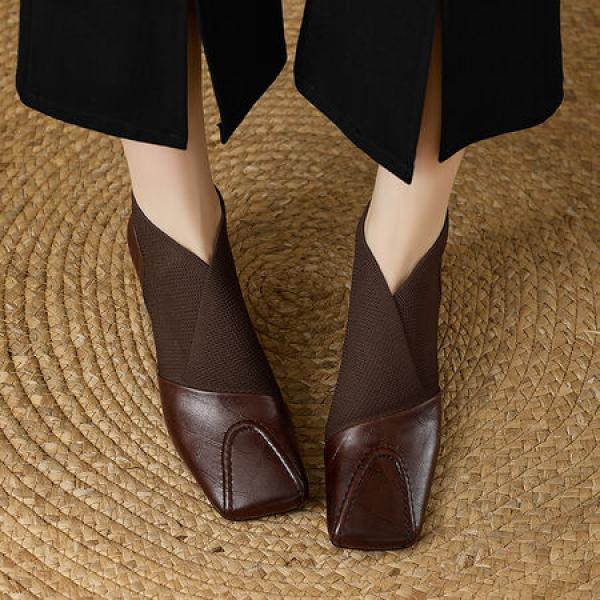 Handcrafted Luxury Leather Women's Shoes: Timeless Elegance(E5or7A5846)