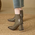 Handcrafted Luxury Leather Women’s Shoes with Elegance(E5or7A5847)