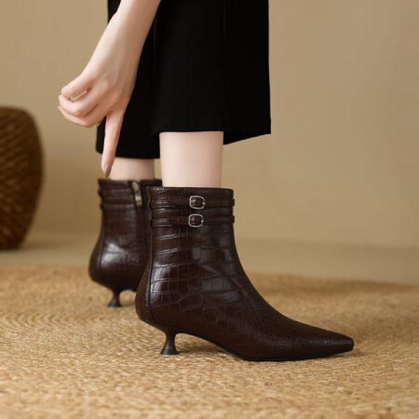 Handcrafted Luxurious Leather Women’s Shoes(E5or7A5802)