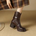 Handcrafted Luxurious Leather Women's Shoes(E5or7682-1)